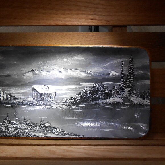 Wood tray-dish - Picture 2 of 2